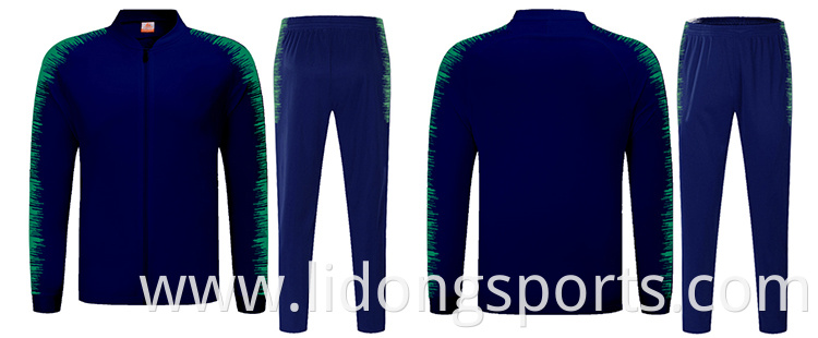 LiDong latest new design sublimated bright blue tracksuit custom